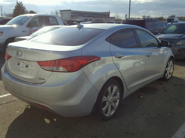 5NPDH4AE3DH398194 - 2013 HYUNDAI ELANTRA GL SILVER photo 4