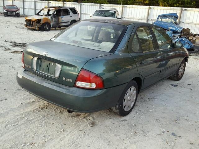 3N1CB51DXYL335225 - 2000 NISSAN SENTRA BAS GREEN photo 4