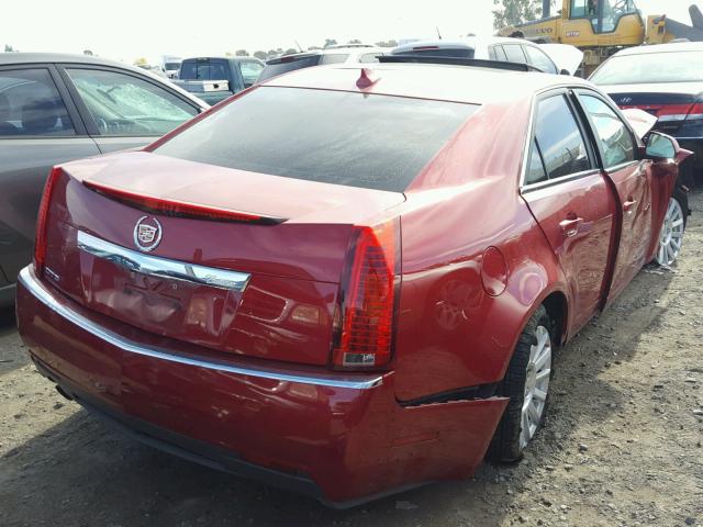 1G6DF5E57C0107698 - 2012 CADILLAC CTS LUXURY RED photo 4