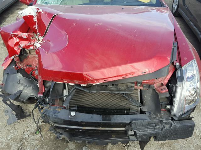 1G6DF5E57C0107698 - 2012 CADILLAC CTS LUXURY RED photo 7