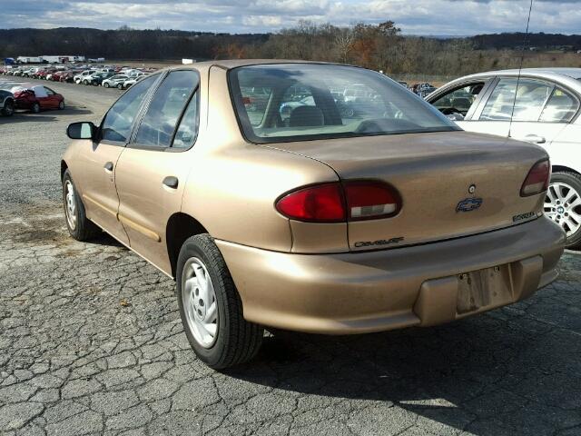 1G1JC5249W7198417 - 1998 CHEVROLET CAVALIER GOLD photo 3