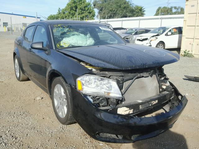 1B3BD4FB0BN543756 - 2011 DODGE AVENGER EX BLACK photo 1