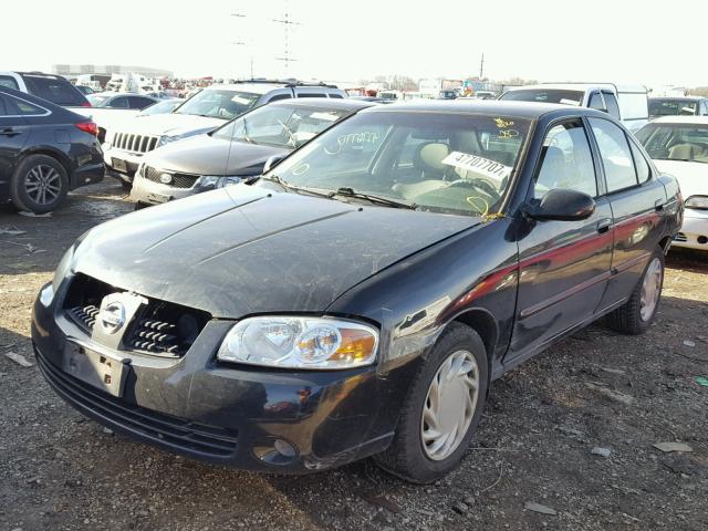 3N1CB51D64L909779 - 2004 NISSAN SENTRA 1.8 BLACK photo 2