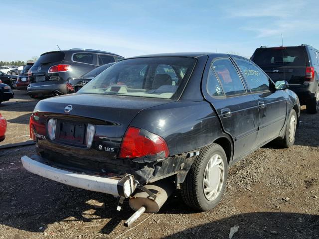 3N1CB51D64L909779 - 2004 NISSAN SENTRA 1.8 BLACK photo 4