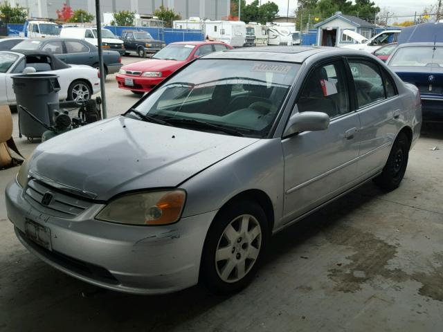 2HGES26842H572746 - 2002 HONDA CIVIC EX ვერცხლისფერი ფოტო 2