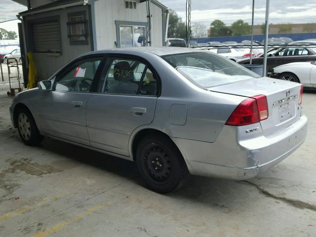 2HGES26842H572746 - 2002 HONDA CIVIC EX ვერცხლისფერი ფოტო 3