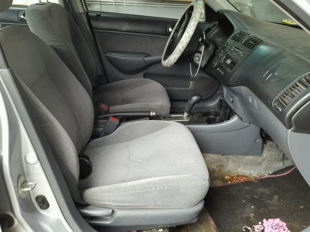 2HGES26842H572746 - 2002 HONDA CIVIC EX ვერცხლისფერი ფოტო 5