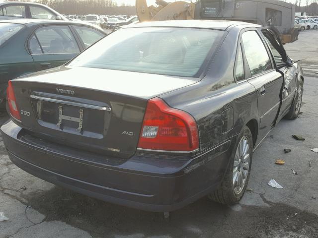 YV1TH592761445968 - 2006 VOLVO S80 2.5T BLACK photo 4