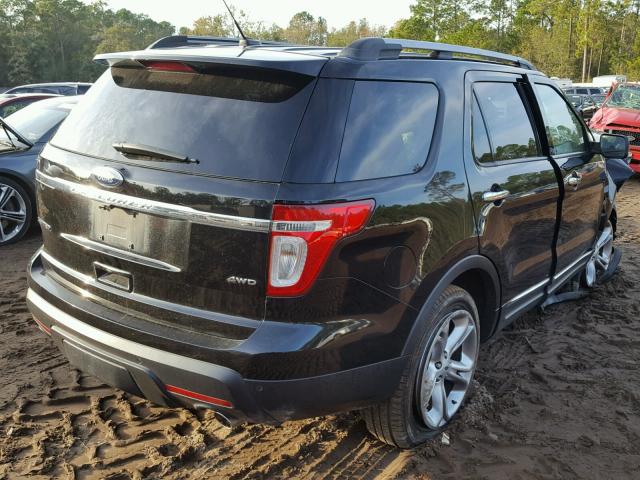 1FMHK8F84BGA85763 - 2011 FORD EXPLORER L BLACK photo 4