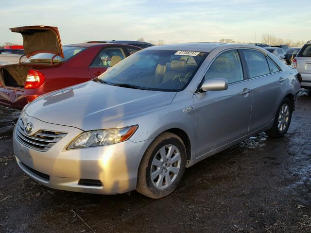 4T1BB46K79U098352 - 2009 TOYOTA CAMRY HYBR SILVER photo 2