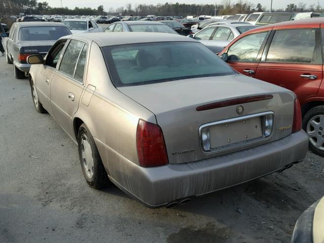 1G6KD54YX1U202870 - 2001 CADILLAC DEVILLE GOLD photo 3