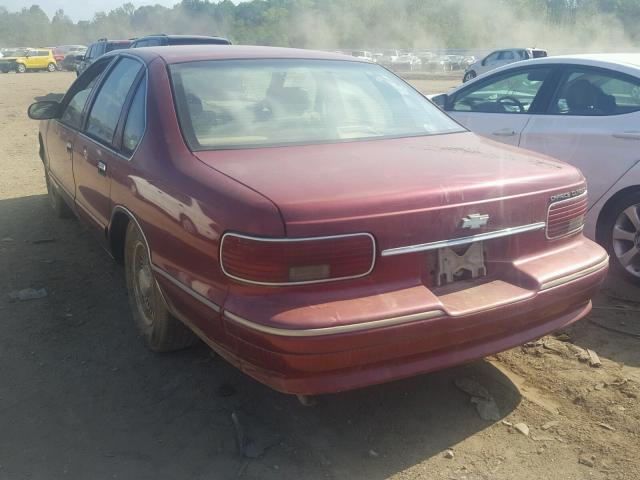 1G1BL52P4TR175092 - 1996 CHEVROLET CAPRICE BURGUNDY photo 3