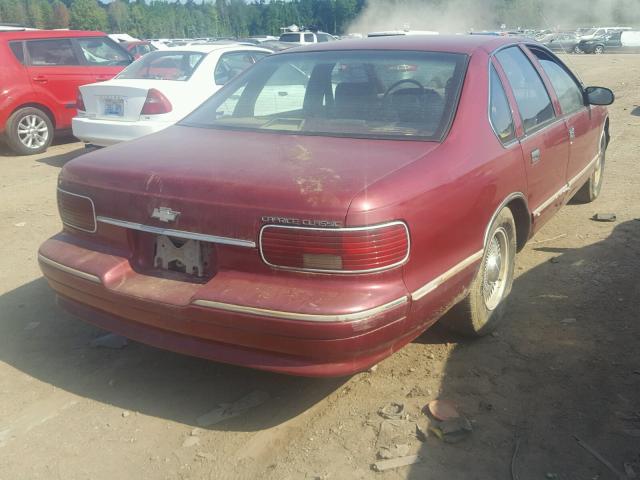 1G1BL52P4TR175092 - 1996 CHEVROLET CAPRICE BURGUNDY photo 4