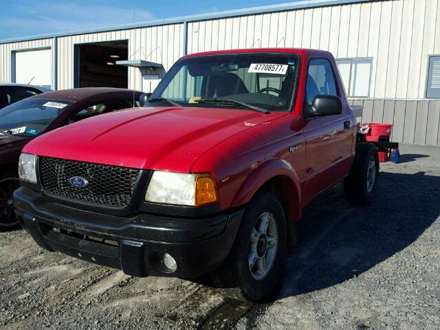 1FTYR10U72TA25271 - 2002 FORD RANGER RED photo 2