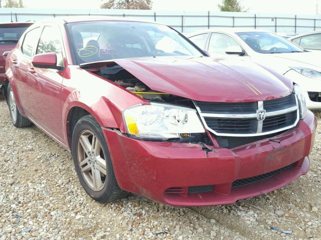 1B3CC1FB2AN230714 - 2010 DODGE AVENGER EX RED photo 1