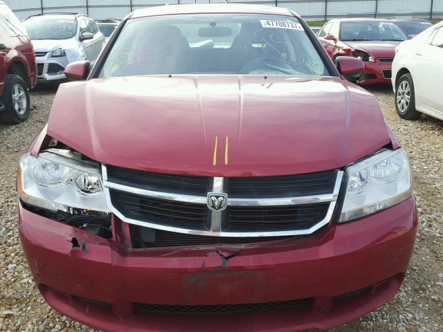 1B3CC1FB2AN230714 - 2010 DODGE AVENGER EX RED photo 7