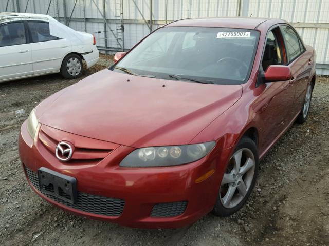 1YVHP80D275M14629 - 2007 MAZDA 6 S RED photo 2