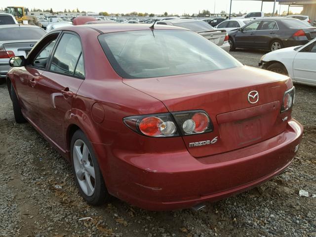 1YVHP80D275M14629 - 2007 MAZDA 6 S RED photo 3