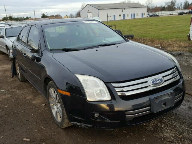 3FAHP07Z37R255079 - 2007 FORD FUSION SE BLACK photo 1