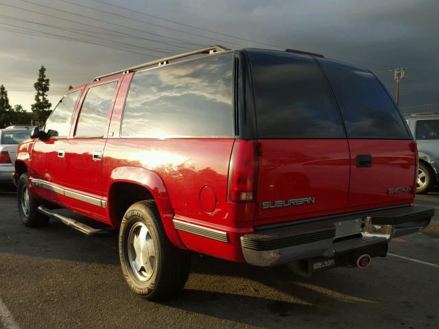 1GKFK16KXRJ768843 - 1994 GMC SUBURBAN K RED photo 3