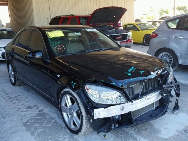 WDDGF5EB3AR121077 - 2010 MERCEDES-BENZ C 300 BLACK photo 1