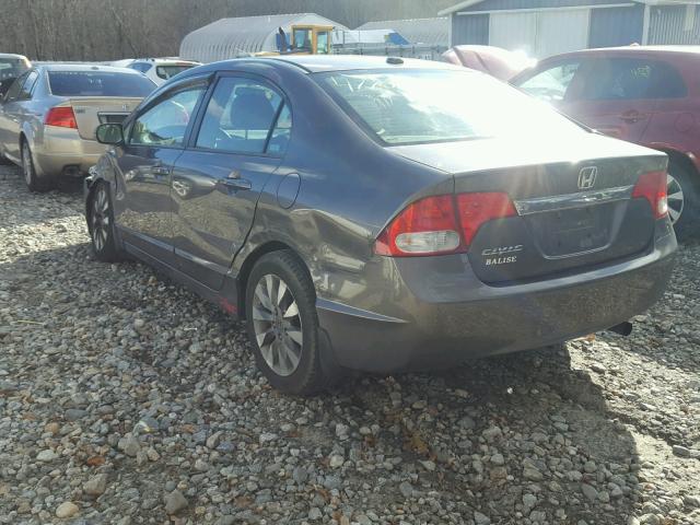 19XFA16839E017048 - 2009 HONDA CIVIC EX 灰色 照片 3
