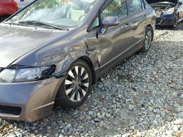 19XFA16839E017048 - 2009 HONDA CIVIC EX 灰色 照片 8