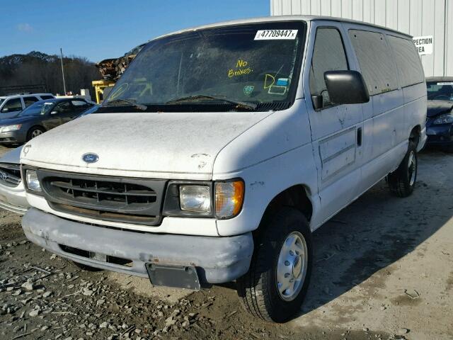 1FBNE31L4XHC09033 - 1999 FORD ECONOLINE WHITE photo 2