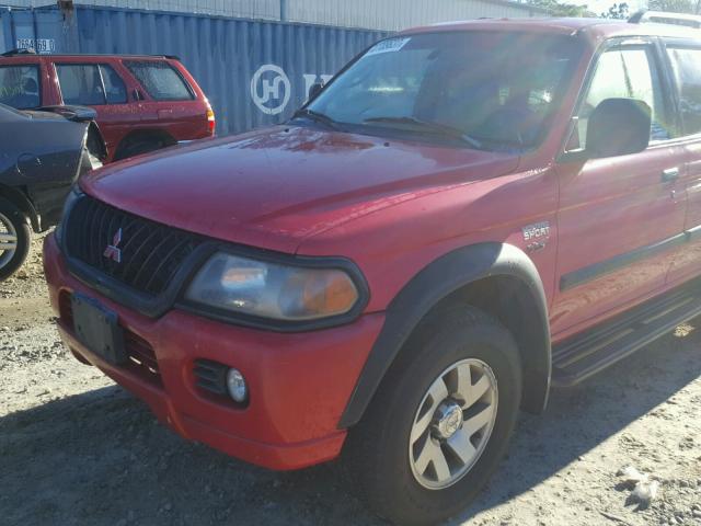 JA4LS31R11P044792 - 2001 MITSUBISHI MONTERO SP RED photo 9