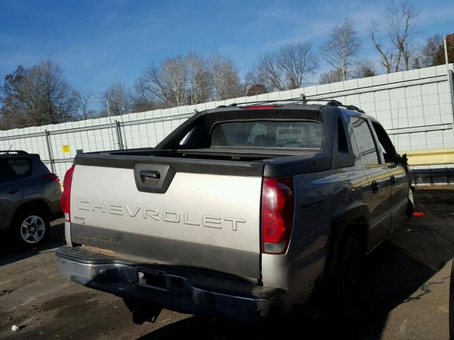 3GNEK12T54G212981 - 2004 CHEVROLET AVALANCHE GRAY photo 4