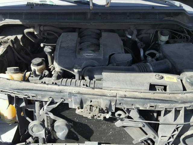 1N6AA07A56N523703 - 2006 NISSAN TITAN XE SILVER photo 7