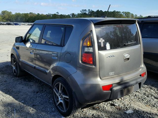 KNDJT2A20A7083817 - 2010 KIA SOUL + GRAY photo 3