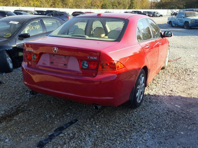 JH4CL96878C002844 - 2008 ACURA TSX RED photo 4