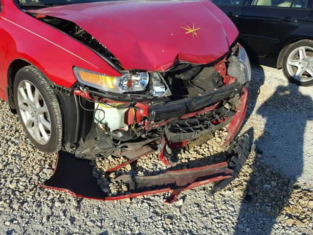 JH4CL96878C002844 - 2008 ACURA TSX RED photo 9