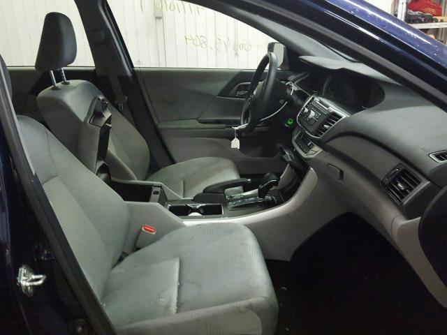 1HGCR2F32EA097219 - 2014 HONDA ACCORD LX BLUE photo 5