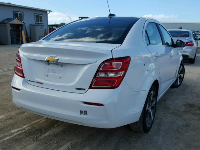 1G1JF5SBXH4110937 - 2017 CHEVROLET SONIC PREM WHITE photo 4