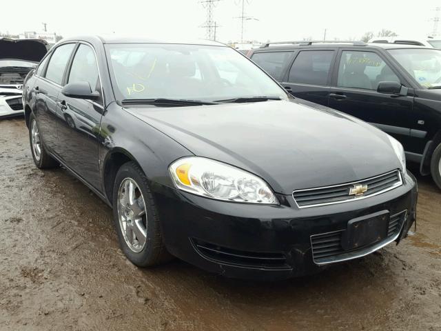 2G1WT58K281293493 - 2008 CHEVROLET IMPALA LT BLACK photo 1