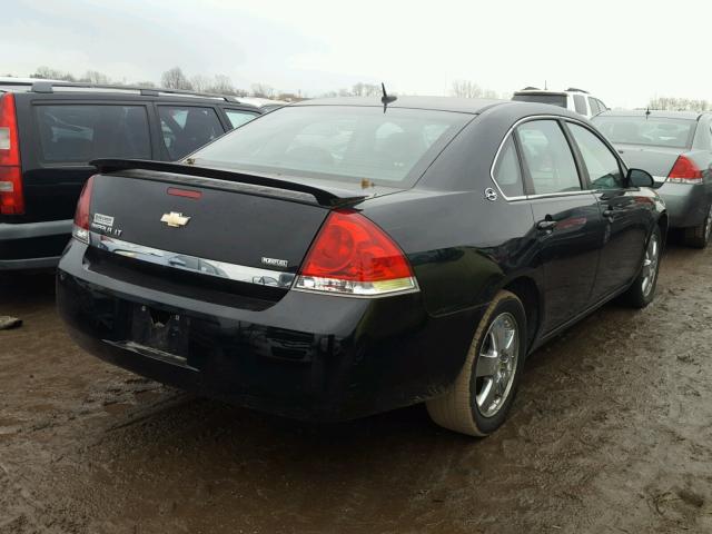 2G1WT58K281293493 - 2008 CHEVROLET IMPALA LT BLACK photo 4