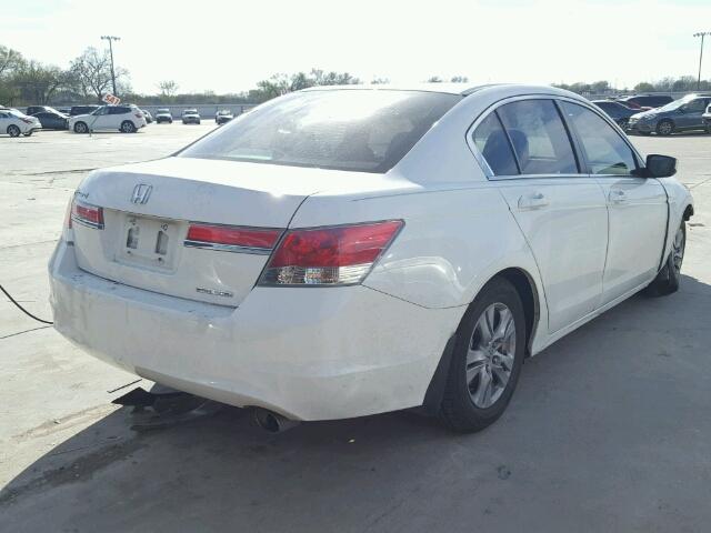 1HGCP2F6XCA133574 - 2012 HONDA ACCORD SE WHITE photo 4