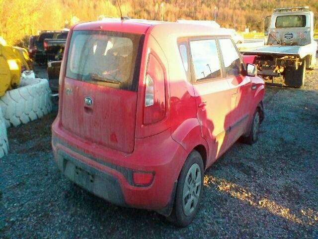 KNDJT2A54D7528753 - 2013 KIA SOUL RED photo 4