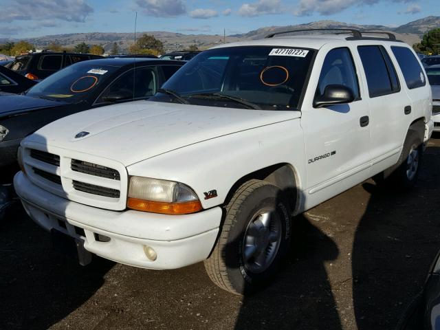 1B4HR28Y8YF232303 - 2000 DODGE DURANGO WHITE photo 2