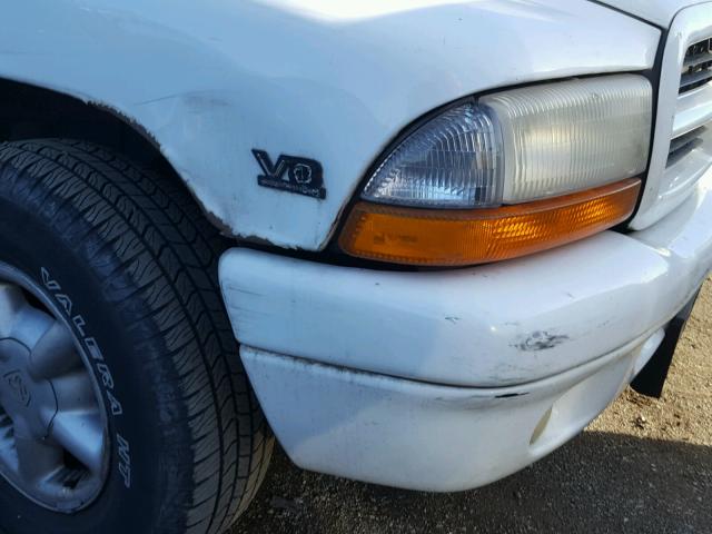 1B4HR28Y8YF232303 - 2000 DODGE DURANGO WHITE photo 9