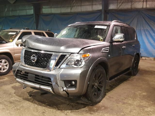 JN8AY2NCXH9500335 - 2017 NISSAN ARMADA SV GRAY photo 2