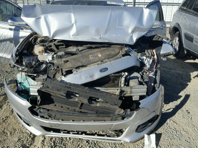 3FA6P0PU6ER129100 - 2014 FORD FUSION SE SILVER photo 7