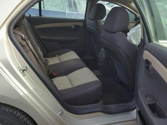 1G1ZC5E16BF394707 - 2011 CHEVROLET MALIBU 1LT 金色 照片 6