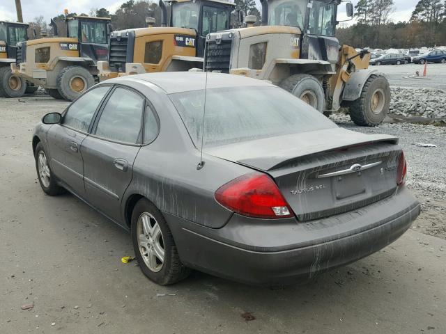 1FAHP56S52A145378 - 2002 FORD TAURUS SEL GRAY photo 3