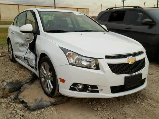 1G1PG5SB5E7380028 - 2014 CHEVROLET CRUZE LTZ WHITE photo 1