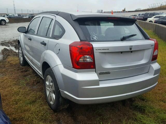 1B3HB48B97D287837 - 2007 DODGE CALIBER SX SILVER photo 3