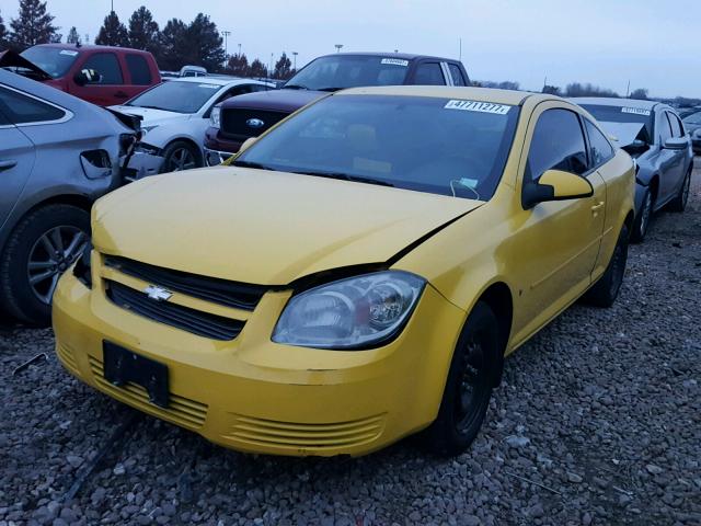 1G1AT18H397108282 - 2009 CHEVROLET COBALT LT YELLOW photo 2