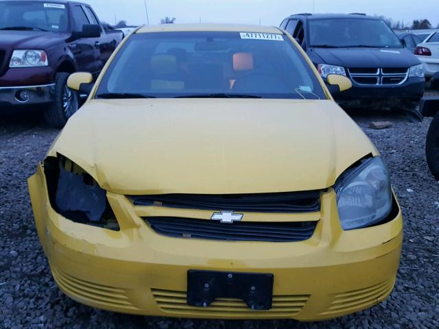 1G1AT18H397108282 - 2009 CHEVROLET COBALT LT YELLOW photo 7